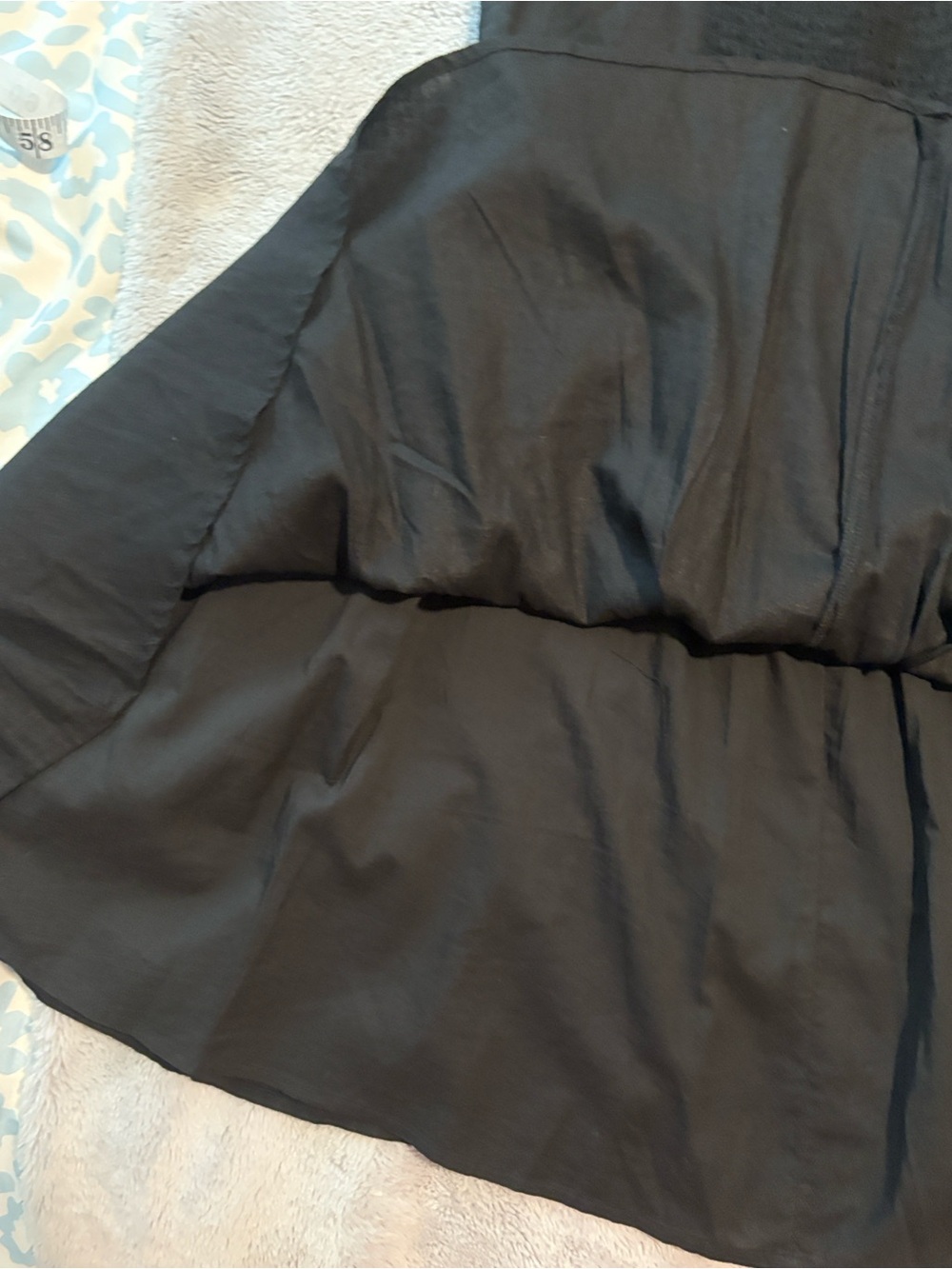 EUC aerie Black Linen Blend Mini Sundress Size M - Picture 8 of 8